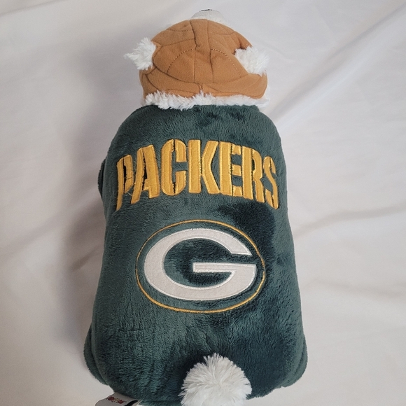 Greenbay Packer NFL White Bear Mascot Large 20" Pillow Pet Stuffed Animal Pillow - Picture 4 of 13